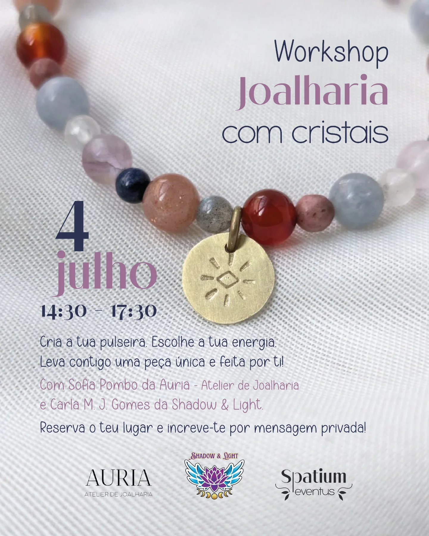 Imagem do evento Workshop Joalharia com Cristais
